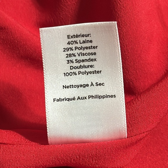 TALBOTS Womens Red Tartan Plaid Wool Blend Flounce Hem Sheath
Dress Size 16WP 16 - Picture 10 of 11